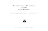 Concetti di base nella Kabbalah - · PDF file5 Concetti di base nella Kabbalah Espandi la tua visione interiore INDICE Introduzione 9 Capitolo 1 Il Metodo di Percezione nella Kabbalah