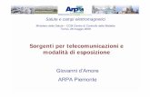 Sorgenti per telecomunicazioni e modalità di  · PDF fileONDA PIANA - CAMPO LONTANO 377 377 S 377 H E E H 2 2 ... SITO RADIO -TV A B ... Frequenza di trasmissione 97.3 MHz