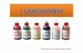 I COLORANTI DA DOVE NASCONO I COLORANTI? · PDF filei coloranti viene definito colorante alimentare un qualsiasi composto chimico che possa essere usato per modificare il colore di