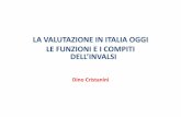LA VALUTAZIONE IN ITALIA OGGI LE FUNZIONI E I · PDF filedall'INVALSI, e la revisione del ... nell'ambito delle prove previste per l'esame di Stato conclusivo dei cicli di ... IEA-TIMSS