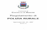 POLIZIA RURALE - Comune di Castello di Annonecomune.castellodiannone.at.it/Web-comuni-new/sitiComuni... · Si stabiliscono le norme per regolare il pascolo degli animali e l'esercizio