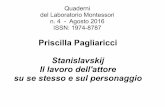 Stanislavskij Il lavoro dell'attore su se stesso e sul ... · PDF file6 «Ricordarsi di servire il testo e non di servirsene» .Preso da «Mettere in ... Pian piano il personaggio