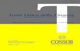 Testo Unico della Finanza (TUF) · PDF fileTesto Unico della Finanza Decreto legislativo 24 febbraio 1998, n. 58 A cura della Divisione Tutela del Consumatore Ufficio Relazioni con