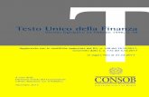 Testo Unico della Finanza - · PDF filein vigore fino al 31.12.2017 Testo Unico della Finanza Decreto legislativo 24 febbraio 1998, n. 58 A cura della Divisione Tutela del Consumatore