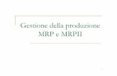 MRP [modalitÃ compatibilitÃ ] - Dario Pacciarellipacciarelli.dia.uniroma3.it/CORSI/MSP/MRP.pdf · 6rppdulr ,qwurgx]lrqh &odvvlilfd]lrqh 0lvxuh gl suhvwd]lrqh /d 'lvwlqwd %dvh 053