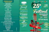ANTEPRIMA FESTIVAL FESTIVAL · PDF fileQuartetto “Santorsola” Antonio Rugolo, Vincenzo Zecca, Angelo Gillo, Livio Grasso ... of Guitar Music Performance July 6 - 9, 2017 - Mottola