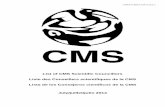 List of CMS Scientific Councillors Liste des Conseillers scientifiques de · PDF file · 2014-12-10List of CMS Scientific Councillors Liste des Conseillers scientifiques de la CMS