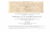 ALESSANDRO SCARLATTI (1660 - 1725) MISSA …_A._Missa_Clementina... · alessandro scarlatti (1660 - 1725) missa clementina missa breve À 5 voci e nell'agnus À 7 da cantarsi À braccio
