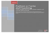 Python e l’arte dell’haking - · PDF filePython e l’arte dell’haking Tutto ... Ma allora os’è l’hacking? ... Con queste due semplici righe abbiamo creato la nostra socket