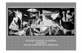 GUERNICA -   · PDF fileComposizione : Picasso ha impostato l’opera secondo una composizione piramidale basandosi su un triangolo che ha il suo vertice nelle due fonti di luce