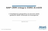 SAP CRM integra ESRI ArcGIS - sapvod.edgesuite.netsapvod.edgesuite.net/SAP_Forum/italianforum/pdfs/itfm26_SAP CRM.pdf · SAP CRM integra ESRI ArcGIS ... Mobile overtaking Fix ...