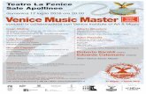 Venice Music Master - Teatro La · PDF filearrangiamento per violino e chitarra Bordel 1900 Café 1930 Night Club 1960 Concert d’Aujourd’hui Roberto Baraldi violino, Edoardo Catemario