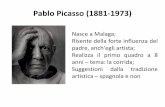 Pablo Picasso (1881-1973) - uni-ateneo.it · Pablo Picasso (1881-1973) Nasce a Malaga; Risente della forte influenza del padre, anch'egli artista; Realizza il primo quadro a 8 anni