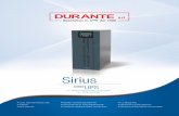 La serie SIRIUS è ideale per la protezione ... - Durante Srl Convertitore di frequenza. ... con Rete Ethernet ... stati ed allarmi dell’UPS in 5 lingue diverse • Porta seriale