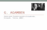 G. Agamben.… · PPT file · Web view · 2014-10-09G. Agamben. Homo sacer.Il potere sovrano e la nuda vita, Einaudi, Torino 20052.