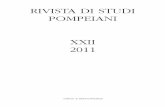RIVISTA DI STUDI POMPEIANI XXII 2011 - … scavi di Pompei 107 momento si registrano solo piccoli interventi di risistemazione, di cui quello più consisten-te è costituito dagli