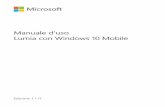 Manuale d'uso del Lumia con Windows 10 Mobiledownload-support.webapps.microsoft.com/ncss/PUBLIC/... · Suggerimento: se è possibile nascondere la barra di spostamento, è possibile
