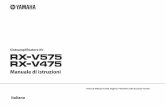 Manuale di istruzioni - Yamaha - Italia · Ascolto di musica compressa con suono migliorato ... (Manuale di istruzioni) Guida di configurazione rapida Volantino sulla sicurezza Inserire