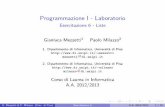 Programmazione I - Laboratorio - Esercitazione 6 - Listemezzetti/data/uploads/LP2012/esercitazione6.pdfProgrammazione I - Laboratorio ... allocazione dinamica della memoria (malloc
