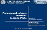 Programmable Logic Controller - Seconda partedocenti.etec.polimi.it/IND32/Didattica... ·  · 2011-07-18Maggi –Bassetti –Mauri lunedì 10 novembre 2008 2 Sistemi per l’automazione