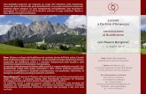 Lezioni a Cortina d’Ampezzo Introduzione al Buddhismo con ... · con Mauro Bergonzi 1 - 4 luglio 2017 Una splendida occasione per trascorre un lungo ﬁne settimana nella incantevole