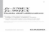 fx-570EX fx-991EX - Support | Home | CASIOsupport.casio.com/storage/it/manual/pdf/IT/004/fx-570_991EX_IT.pdf · Generare una tavola numerica in base a una o due funzioni (Table) Calcoli
