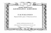 Clarinet Scores - Archivio Adriano Amore - 2018 Amore-2018.pdf · Great Clarinet Solos Clarinetto ? ... AA. VV. Disney Medley Quintetto di fiati D. Dade Partitura ... Liana Clarinet