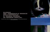 ELENCO DEL PERSONALE MEDICO DELL’OSPEDALE … · ELENCO DEL PERSONALE MEDICO DELL’OSPEDALE S. MARIA NUOVA DI REGGIO EMILIA: Fonte: Sito Ufficiale dell'Arcispedale Santa Maria