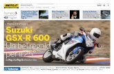 | PROVA ANTEPRIMA | Suzuki GSX-R 600 Un bel regalo per il …magazine.moto.it/motoit-magazine-n-3.pdf · la nuova Gixxer. Niente stravol-gimenti, il family feeling rimane inalterato,