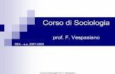 Corso di Sociologia - Facoltà di Scienze Economiche ed …€¦ ·  · 2014-06-03Corso di Sociologia-Prof. F.Vespasiano Oggetto della sociologia La sociologia è lo studio scientifico