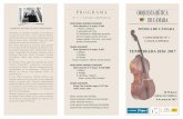20170508 Programa Triptico - Pag. Principal - Orquesta ...€¦ · WOLFGANG AMADEUS MOZART Oboe Quartet in F major, K.370/368b I. Allegro II. Adagio III. Rondeau. Allegro Oboe: Jacobo