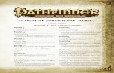Pathfinder Gdr Manuale di Gioco Pathfinder GdR Errata Manuale di Gioco, 1 Stampa PaGina 62 Nella “Scuola di Abiurazione”, in “Interdizione protetti-va” rimuovere la dicitura