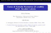 Corso di Calcolo Numerico (3 crediti) Prof. Scuderi Letiziacalvino.polito.it/~falletta/Calcolo_Numerico/LucidiMatlabIntro.pdf · G. Monegato, Elementi di Calcolo Numerico, Levrotto
