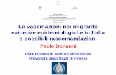 Le vaccinazioni nei migranti: evidenze epidemiologiche in ...old.iss.it/binary/urcf/cont/LE_VACCINAZIONI_NEI_MIGRANTI_EVIDENZE... · Le vaccinazioni nei migranti: evidenze epidemiologiche