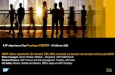 SAP eXperience Day Pronti per il GDPR? eXperience Day Pronti per il GDPR? - 15 febbraio 2018 GDPR: sfide e opportunità. Gli strumenti EIM e GRC, essenziali per operare con successo