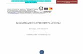 PROGRAMMAZIONE DIPARTIMENTO MUSICALE - …€¦ ·  · 2016-10-20Prof.le Arredi e forniture d’interni, Ist. Prof.le per i Servizi Socio Sanitari ... Fagotto, Flauto Traverso, ...