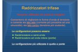 Raddrizzatori trifase - TIM · Consentono di migliorare le forme d’onda di tensione e corrente sia lato rete (corrente più prossima ad una sinusoide), sia lato carico ...