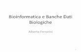 Bioinformatica e Banche Dati Biologicheddlab.sci.univr.it/alberto/bioinformatica/Teoria_L01_Introduzione.pdf · –Banche dati di sequenze e strutture di acidi nucleici e proteine