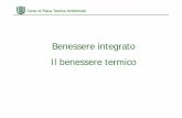 Benessere integratoBenessere integrato Il b t iIl ... · Alcuni valori orientativi dell’indice di resistenza ... Per mantenere il benessere termico devonoPer mantenere il benessere