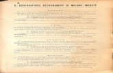 R. OSSERVATORIO ASTRONOMICO 01 MILANO … e nella Loniellina, pag. 12 con una tavola litografica (1873) ... e con la stazione trigonometrica del Sempione, pag. 46 (1875) 2,50 IX. G.
