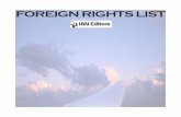 FOREIGN RIGHTS LIST - IBN Editore · FOREIGN RIGHTS LIST. Maurizio Di Terlizzi ... AERMACCHI MB 339 ... known field of flight helmets of the Regia Aeronautica in