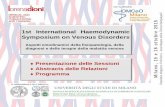 1st International Haemodynamic Symposium on Venous … · terapie demolitive con la finalità primaria della conservazione del patrimonio safenico di ogni paziente, per ogni utilizzo
