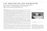 LE MONETE DI NERONE - panorama-numismatico.com · 19 Nerone aveva sposato giovanissimo, nel 53, l’ancora più giovane Ottavia, figlia di Claudio e Messalina, dalla quale divorziò