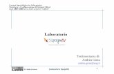 Testimonianza di: Andrea Gioia - UniPDruffatti/docs/2008_15_Laboratorio_SpagoBI.pdf · [Laboratorio SpagoBI] 1 Laurea Specialistica in Informatica Struttura e Configurazione di Sistemi