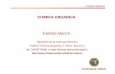 CHIMICA ORGANICA - chimica.unipd.it · Chimica Organica CHIMICA ORGANICA Fabrizio Mancin Dipartimento di Scienze Chimiche Edificio Chimica Organica, II Piano, Stanza 5 tel. 049 8275666,