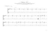 Opus 47 - 47 by Mauro    Opus 47 Mauro Giuliani (1781-1829) Variazioni su una canzone
