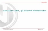 UNI 11224: 2011 , gli elementi fondamentali · La Norma UNI 11224, 2011 Strumento per la verifica della funzionalità degli impianti. Applicabile agli impianti nuovi ed esistenti