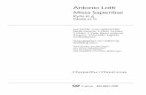 Antonio Lotti - · PDF fileAntonio Lotti Missa Sapientiae Kyrie in g Gloria in G Soli (SATB), Coro (S[S]AT[T]B) Flauto traverso, 2 Oboi, Tromba 2 Violini, 2 Viole, Basso continuo