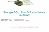 PostgreSQL, PostGIS e software ausiliarizatelli/cartografia_numerica/slides/GIS_geodb-2.pdf · come aderente al profilo "Types and Functions" il 1 settembre 2006. MAPSERVER PostgreSQL,