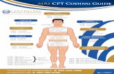 MRI CPT Coding Guide - Centrelake Imaging€¦ · MRI CPT Coding Guide BRAIN (IAC’s, Pituitary) 70551 - w/o contrast 70552 - w/contrast 70553 - w/o & w/contrast ORBIT, FACE & NECK